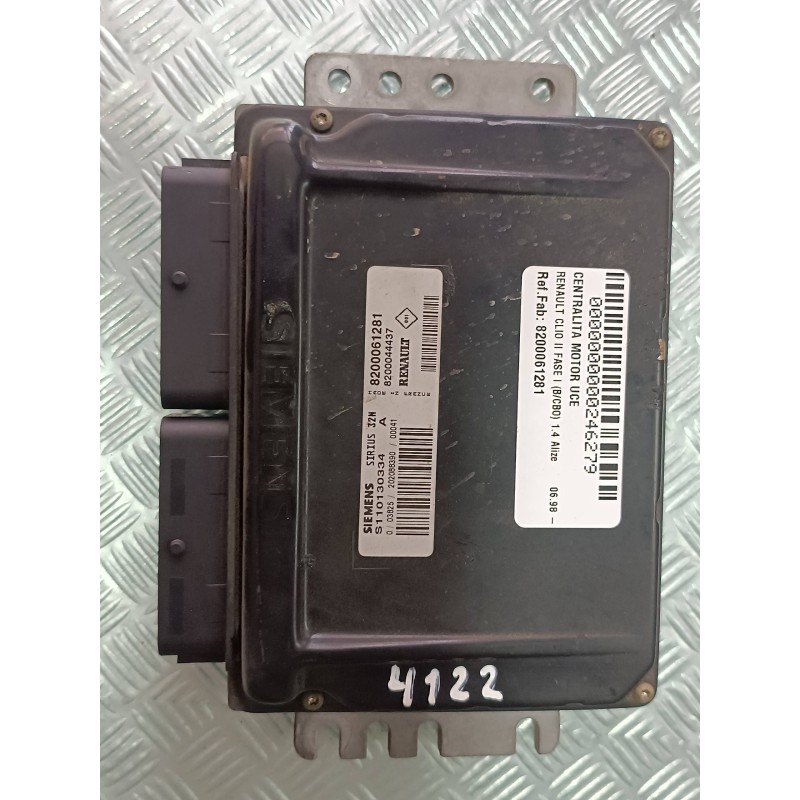 Recambio de centralita motor uce para renault clio ii fase i (b/cbo) 1.4 alize referencia OEM IAM 8200061281 S110130334A 8200044