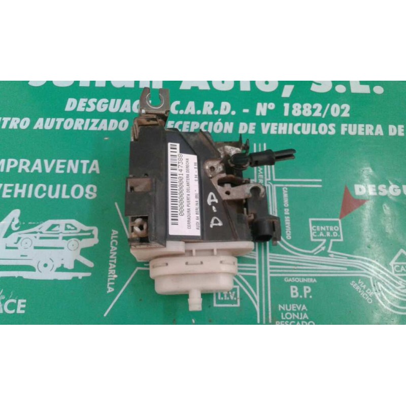 Recambio de cerradura puerta delantera derecha para audi a4 berlina (b5) referencia OEM IAM 8D1837016E 5 PINES NEGRO