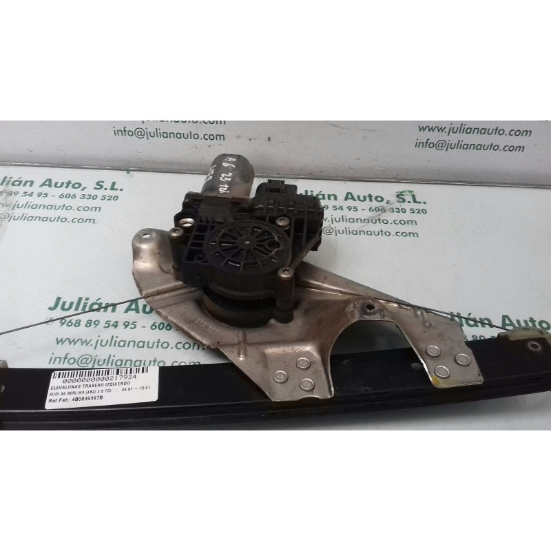 Recambio de elevalunas trasero izquierdo para audi a6 berlina (4b2) 2.5 tdi referencia OEM IAM 4B0839397B 0130821784 ELECTRICO