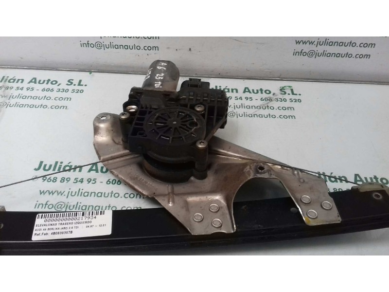Recambio de elevalunas trasero izquierdo para audi a6 berlina (4b2) 2.5 tdi referencia OEM IAM 4B0839397B 0130821784 ELECTRICO
