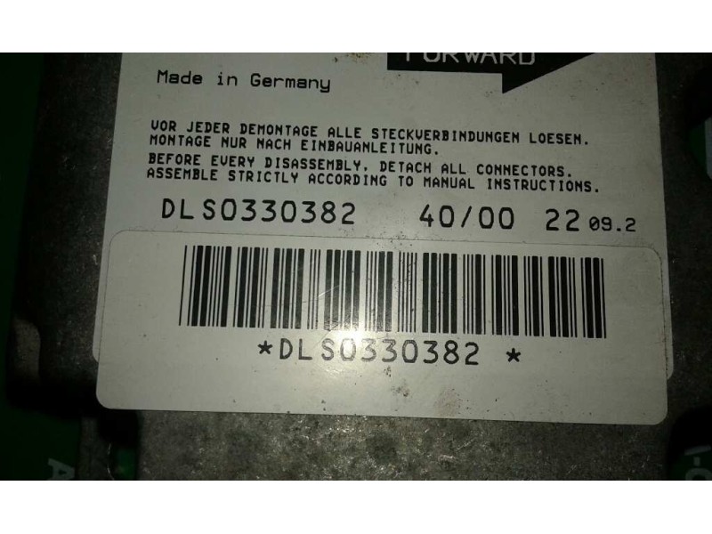 Recambio de centralita airbag para opel astra g berlina club referencia OEM IAM 24416703DL 5WK42977 SIEMENS