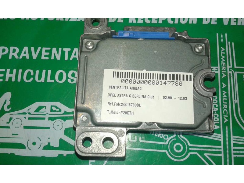 Recambio de centralita airbag para opel astra g berlina club referencia OEM IAM 24416703DL 5WK42977 SIEMENS