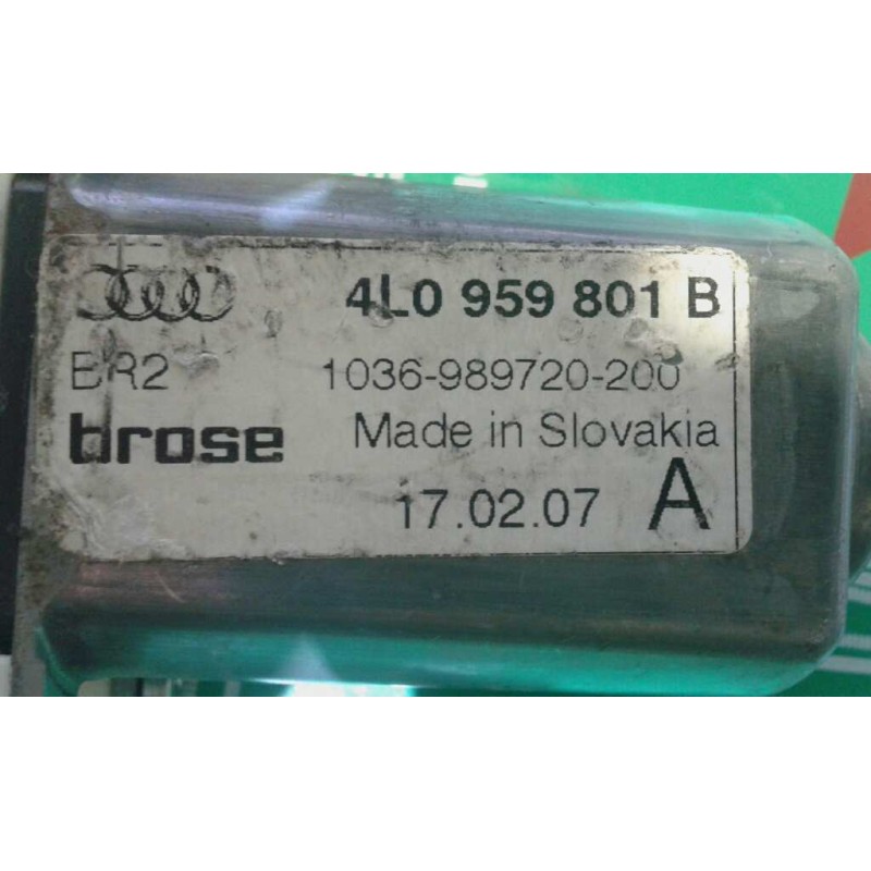Recambio de motor elevalunas delantero izquierdo para audi q7 (4l) 3.0 tdi referencia OEM IAM 4L0959801B 977273101 BROSE
