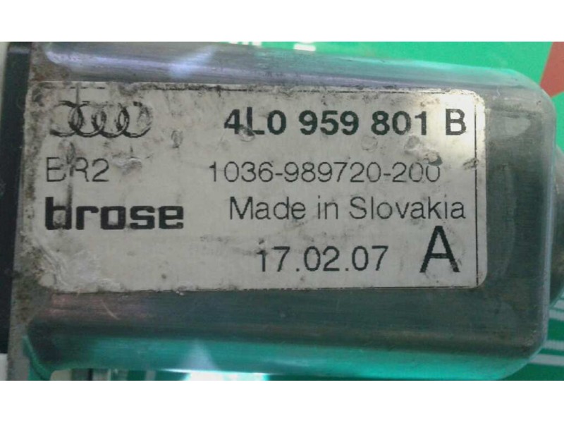 Recambio de motor elevalunas delantero izquierdo para audi q7 (4l) 3.0 tdi referencia OEM IAM 4L0959801B 977273101 BROSE