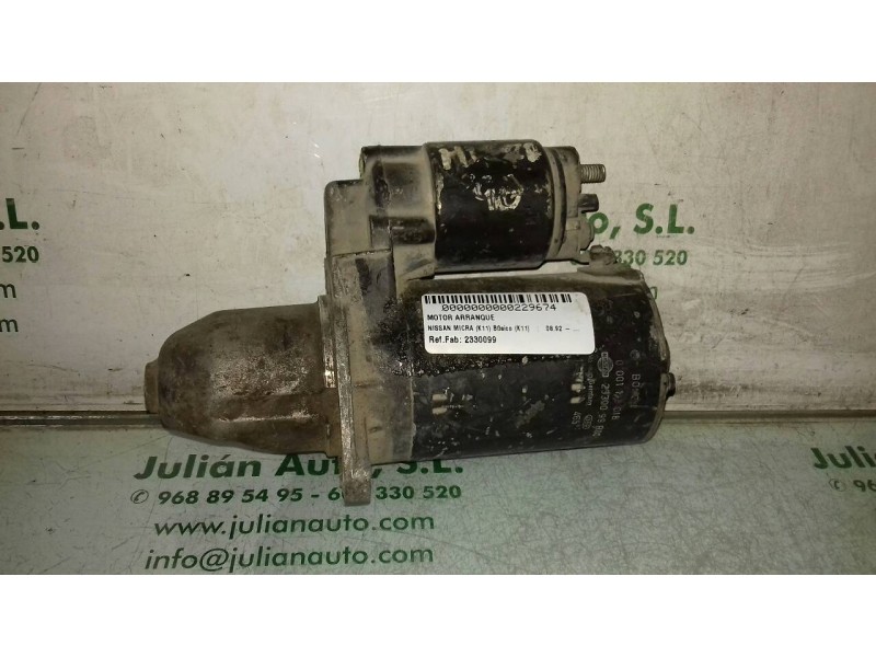 Recambio de motor arranque para nissan micra (k11) básico (k11) referencia OEM IAM 2330099 0001112018 BOSCH