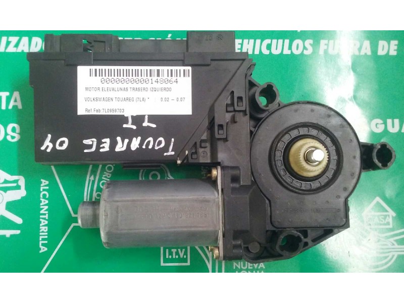Recambio de motor elevalunas trasero izquierdo para volkswagen touareg (7la) referencia OEM IAM 7L0959795A 7L0959703 43610302
