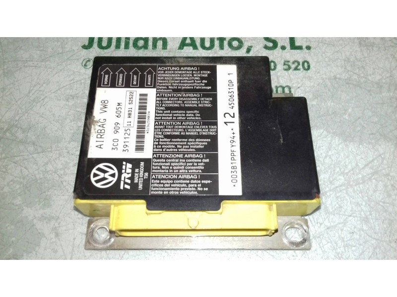 Recambio de centralita airbag para volkswagen passat berlina (3c2) advance referencia OEM IAM 3C0909605M  TRW