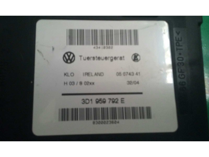 Recambio de motor elevalunas delantero derecho para volkswagen touareg (7la) referencia OEM IAM 3D1959792E 7L0959702A 102237XXX