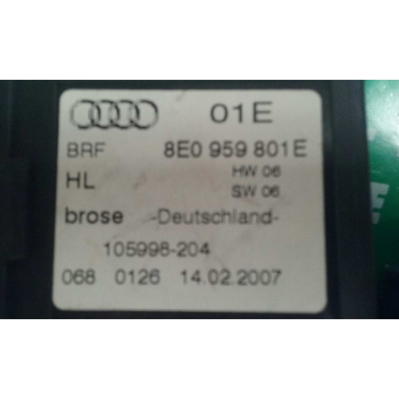 Recambio de motor elevalunas trasero izquierdo para audi a4 avant (8e) 1.8 t quattro referencia OEM IAM 8E0959801E 105998204 105