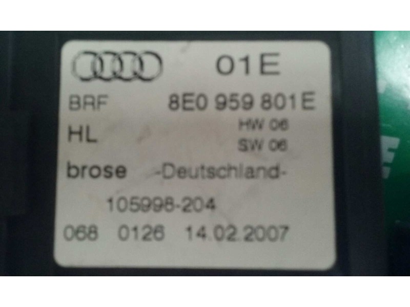 Recambio de motor elevalunas trasero izquierdo para audi a4 avant (8e) 1.8 t quattro referencia OEM IAM 8E0959801E 105998204 105