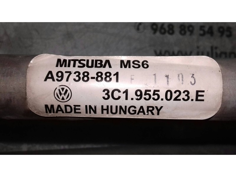 Recambio de motor limpia delantero para volkswagen passat berlina (3c2) advance referencia OEM IAM 3C1955419A A9738881 061102075