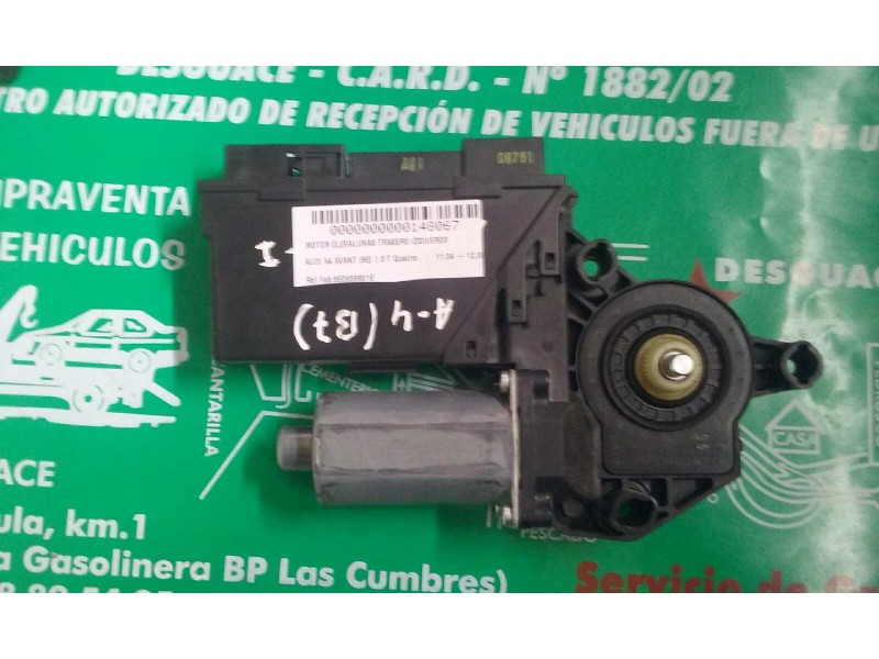 Recambio de motor elevalunas trasero izquierdo para audi a4 avant (8e) 1.8 t quattro referencia OEM IAM 8E0959801E 105998204 105