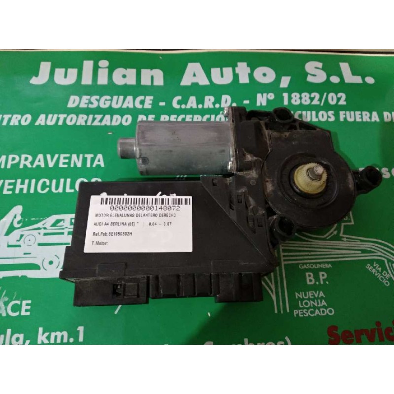 Recambio de motor elevalunas delantero derecho para audi a4 berlina (8e) referencia OEM IAM 8E1959802H 5WK49201CBF 0130821764