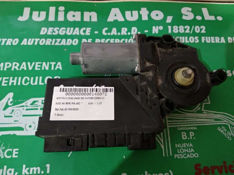 Recambio de motor elevalunas delantero derecho para audi a4 berlina (8e) referencia OEM IAM 8E1959802H 5WK49201CBF 0130821764