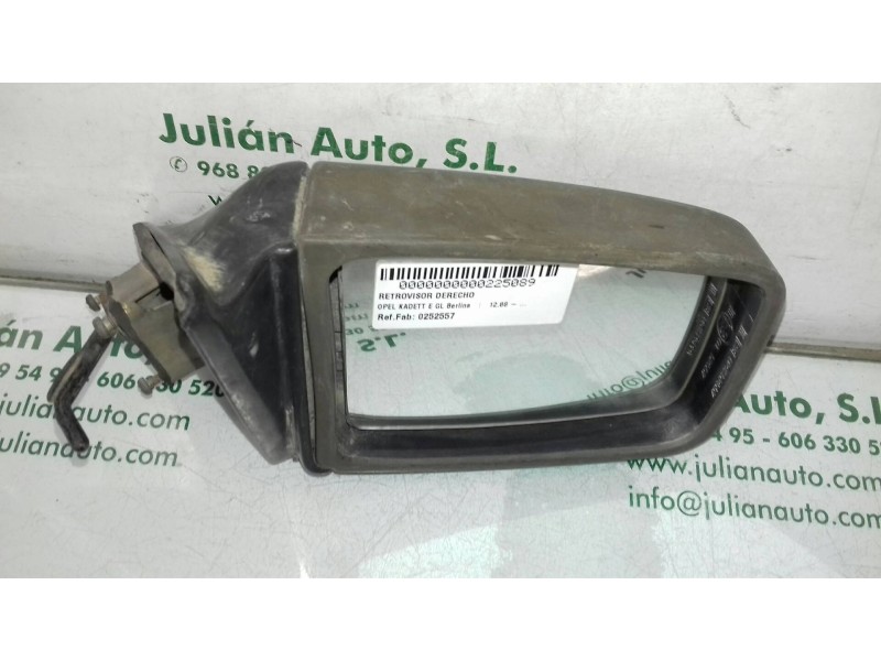 Recambio de retrovisor derecho para opel kadett e gl berlina referencia OEM IAM 0252557 0152557 MANUAL