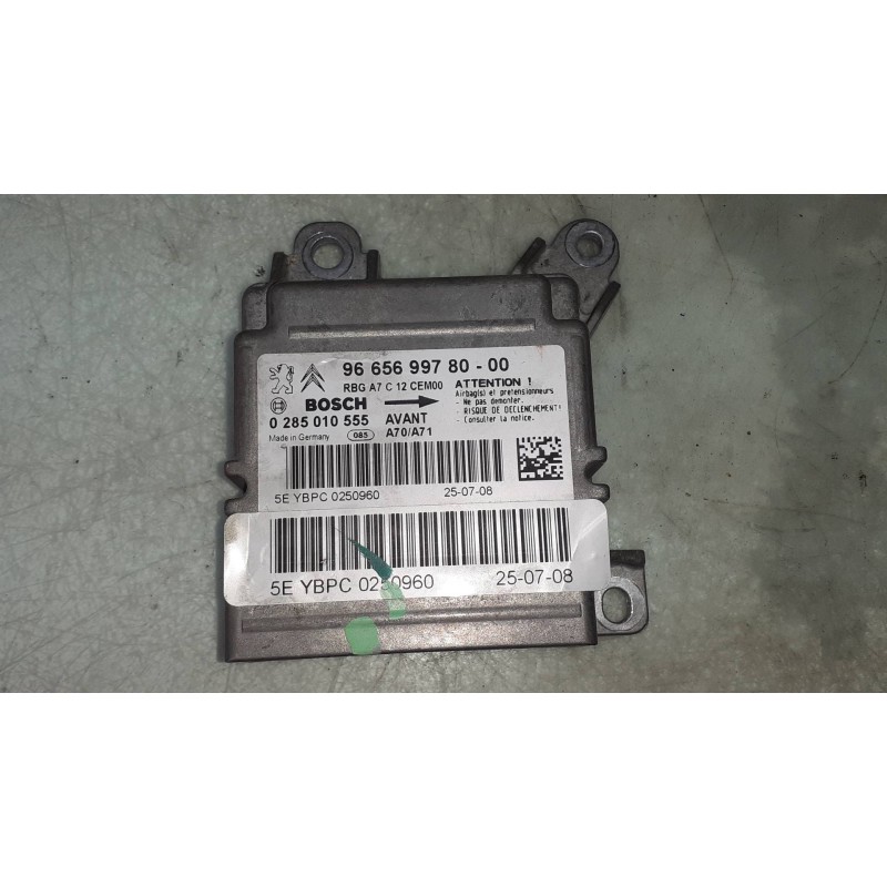 Recambio de centralita airbag para peugeot 207 sw confort referencia OEM IAM 9665699780 0285010555 BOSCH