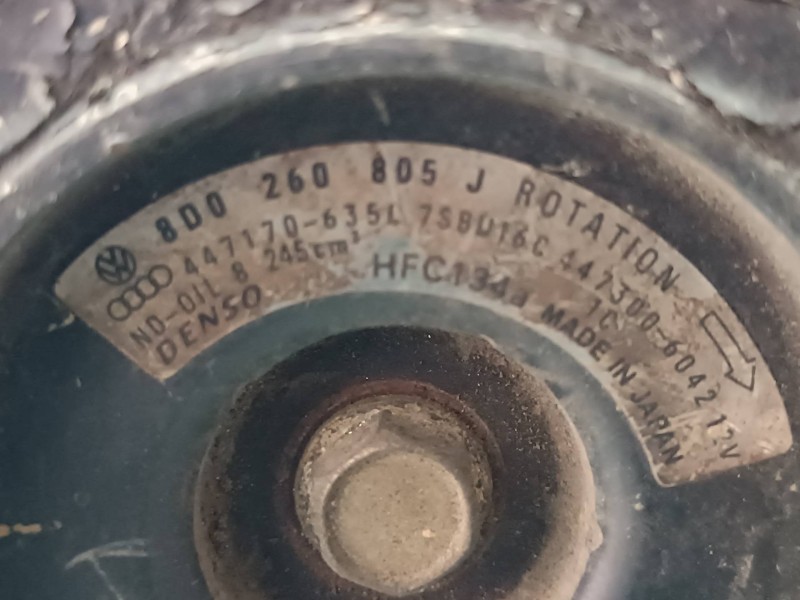 Recambio de compresor aire acondicionado para volkswagen passat berlina (3b3) comfortline referencia OEM IAM 8D0260808 7SBU16C D