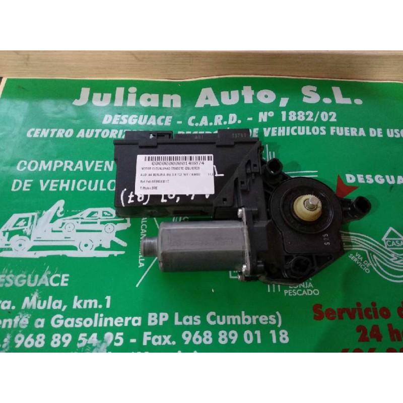 Recambio de motor elevalunas trasero izquierdo para audi a4 berlina (8e) 2.0 tdi 16v (103kw) referencia OEM IAM 8E0959801E 5WK49