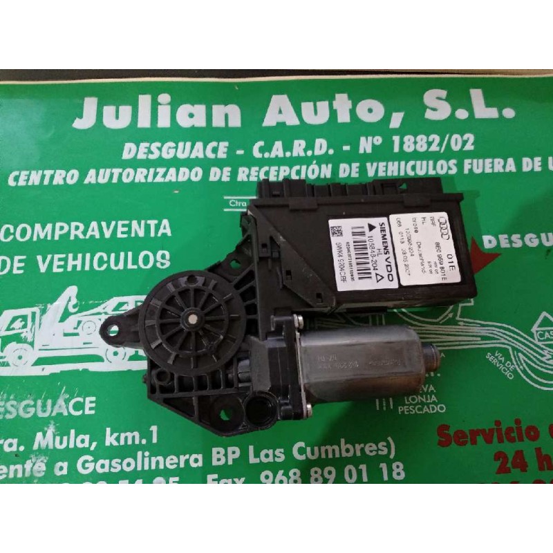 Recambio de motor elevalunas trasero izquierdo para audi a4 berlina (8e) 2.0 tdi 16v (103kw) referencia OEM IAM 8E0959801E 5WK49