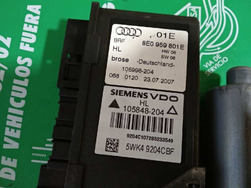 Recambio de motor elevalunas trasero izquierdo para audi a4 berlina (8e) 2.0 tdi quattro (dpf) (125kw) referencia OEM IAM 8E0959