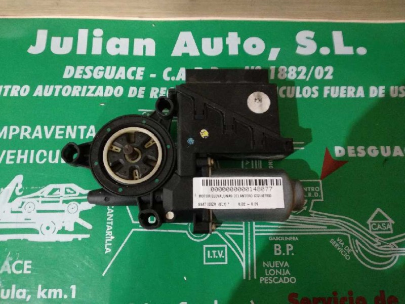 Recambio de motor elevalunas delantero izquierdo para seat ibiza (6l1) referencia OEM IAM 6Q1959801 MR6400550D SK240DDLSNFM