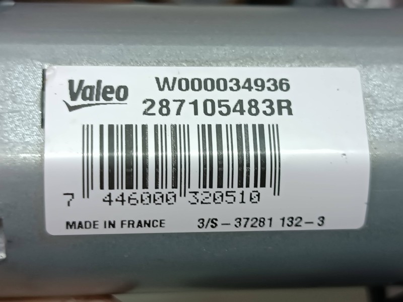 Recambio de motor limpia trasero para dacia sandero stepway referencia OEM IAM 287105483R W000034936 VALEO