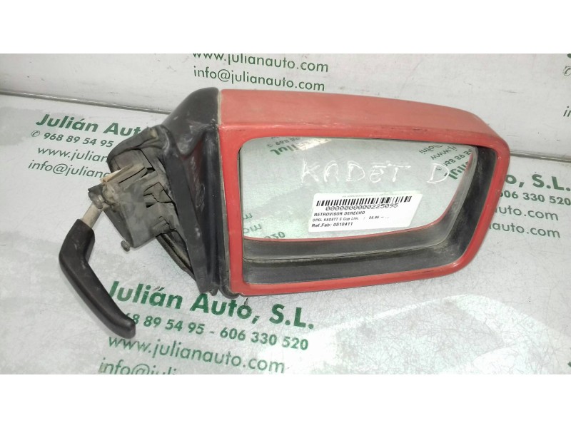 Recambio de retrovisor derecho para opel kadett e cup lim. referencia OEM IAM 0510411  MANUAL
