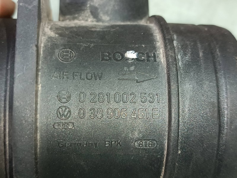 Recambio de caudalimetro para seat ibiza (6l1) cool referencia OEM IAM 0281002531 038906461B BOSCH