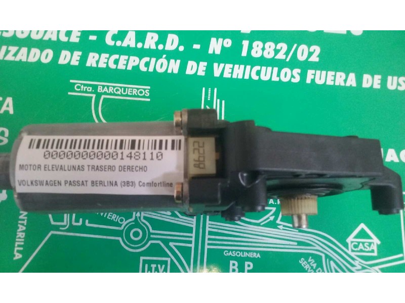 Recambio de motor elevalunas trasero derecho para volkswagen passat berlina (3b3) comfortline referencia OEM IAM 105407301 05074