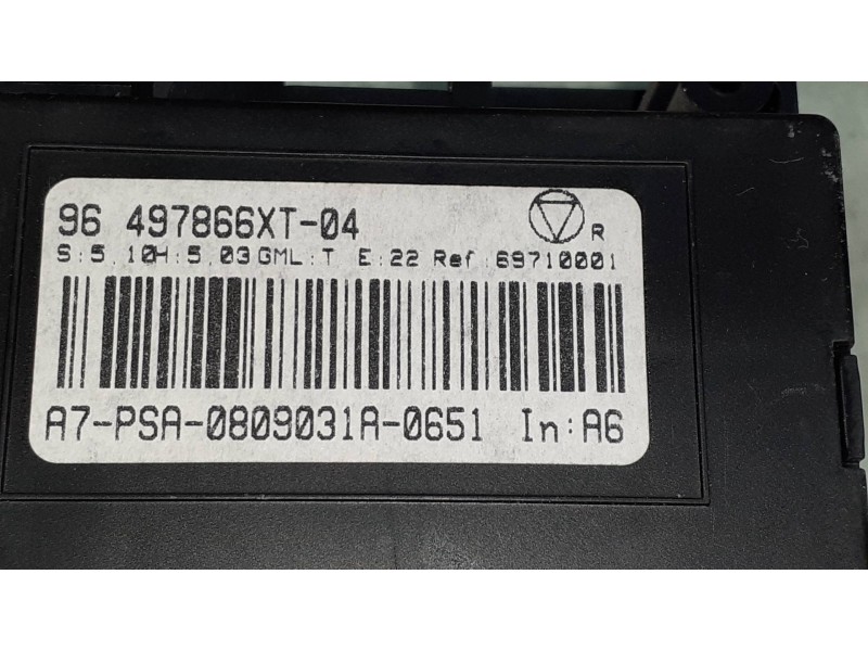 Recambio de mando calefaccion / aire acondicionado para peugeot 207 sw confort referencia OEM IAM 96497866XT  VALEO