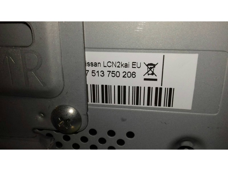 Recambio de sistema audio / radio cd para nissan note acenta referencia OEM IAM 7513750206 259153VV1A BOSCH