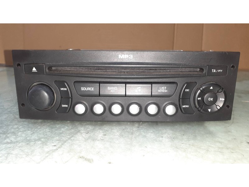 Recambio de sistema audio / radio cd para peugeot 207 sw confort referencia OEM IAM 96643698XT 96643698XT01 SIEMENS