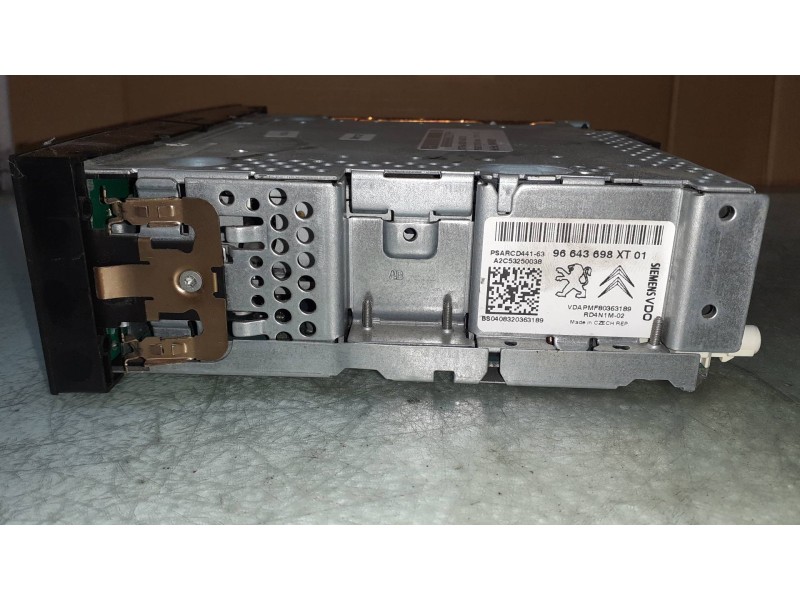 Recambio de sistema audio / radio cd para peugeot 207 sw confort referencia OEM IAM 96643698XT 96643698XT01 SIEMENS