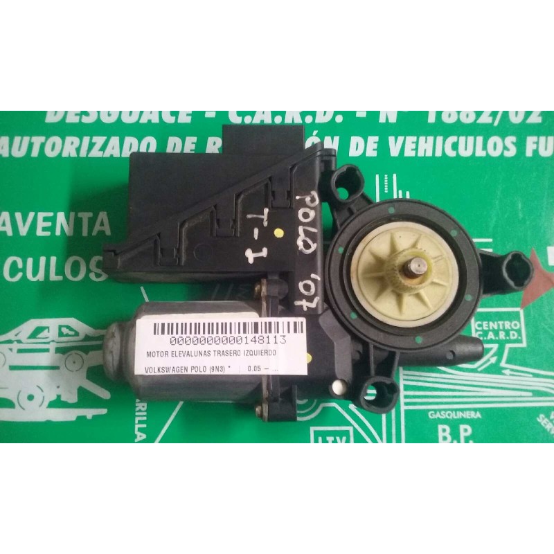 Recambio de motor elevalunas trasero izquierdo para volkswagen polo (9n3) referencia OEM IAM 6Q0959811A MR6400647D 