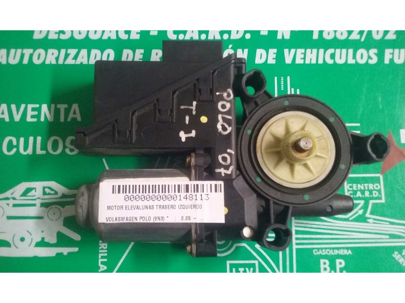 Recambio de motor elevalunas trasero izquierdo para volkswagen polo (9n3) referencia OEM IAM 6Q0959811A MR6400647D 