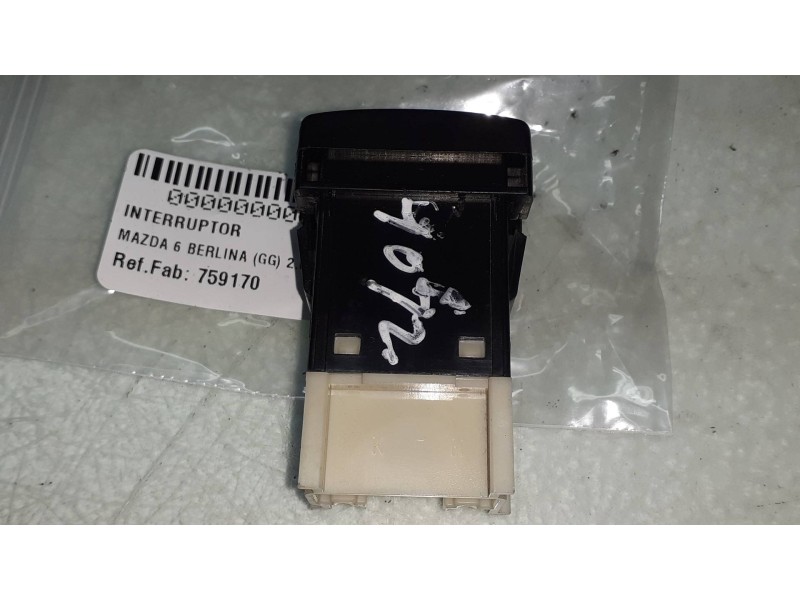 Recambio de interruptor para mazda 6 berlina (gg) 2.0 crtd 136 sportive (4-ptas.) referencia OEM IAM 759170  EMBELLEDOR
