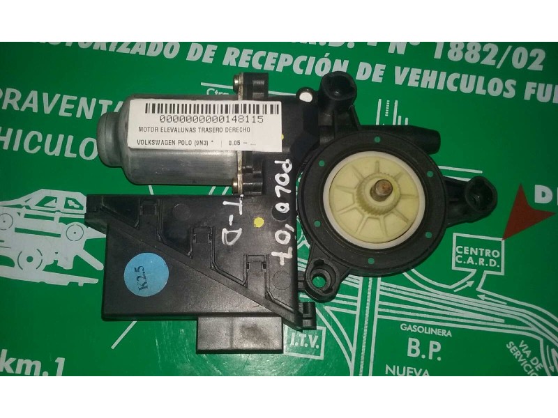 Recambio de motor elevalunas trasero derecho para volkswagen polo (9n3) referencia OEM IAM 6Q0959812A MR6400646D 