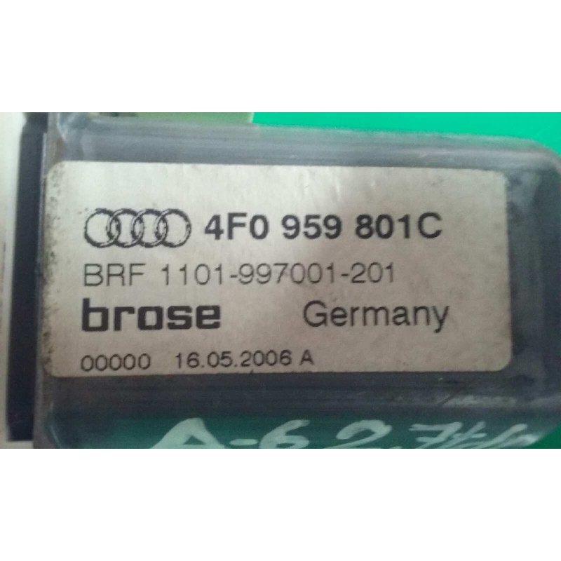 Recambio de motor elevalunas trasero izquierdo para audi a6 berlina (4f2) 2.7 tdi referencia OEM IAM 4F0959801C  
