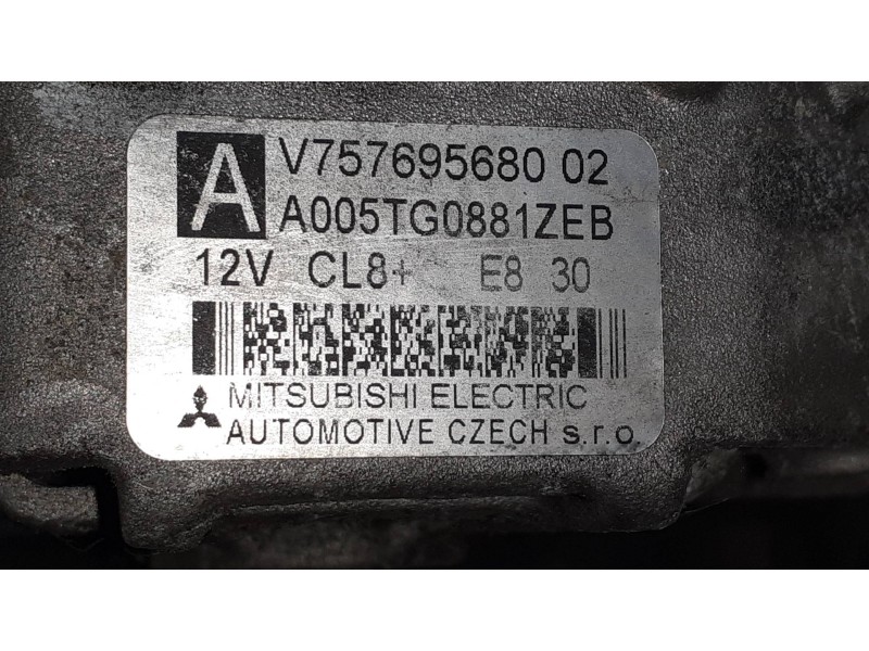 Recambio de alternador para peugeot 207 sw confort referencia OEM IAM V75769568002 MITSUBISHI CL8