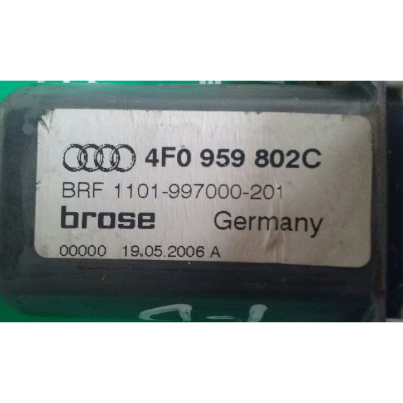 Recambio de motor elevalunas trasero derecho para audi a6 berlina (4f2) 2.7 tdi referencia OEM IAM 4F0959802C  