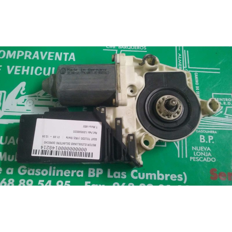 Recambio de motor elevalunas delantero derecho para seat toledo (1m2) stella referencia OEM IAM 1J0959802G  