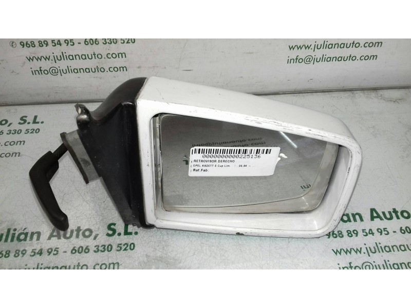 Recambio de retrovisor derecho para opel kadett e cup lim. referencia OEM IAM   MANUAL