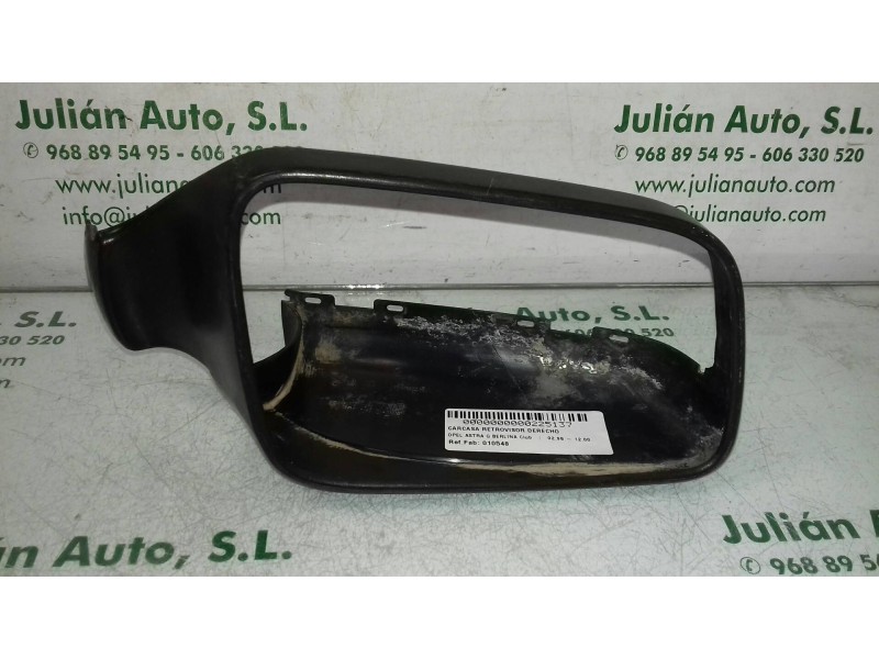 Recambio de carcasa retrovisor derecho para opel astra g berlina club referencia OEM IAM 010548 MANUAL NEGRO