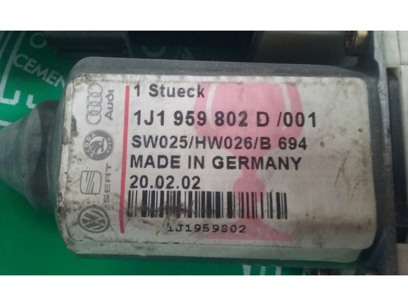 Recambio de motor elevalunas delantero derecho para volkswagen golf iv berlina (1j1) conceptline referencia OEM IAM 1J1959802D14
