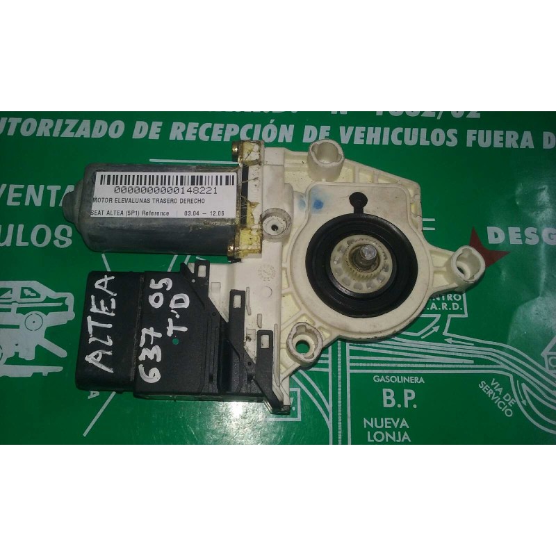 Recambio de motor elevalunas trasero derecho para seat altea (5p1) reference referencia OEM IAM 1K0959704B 5P0839402 