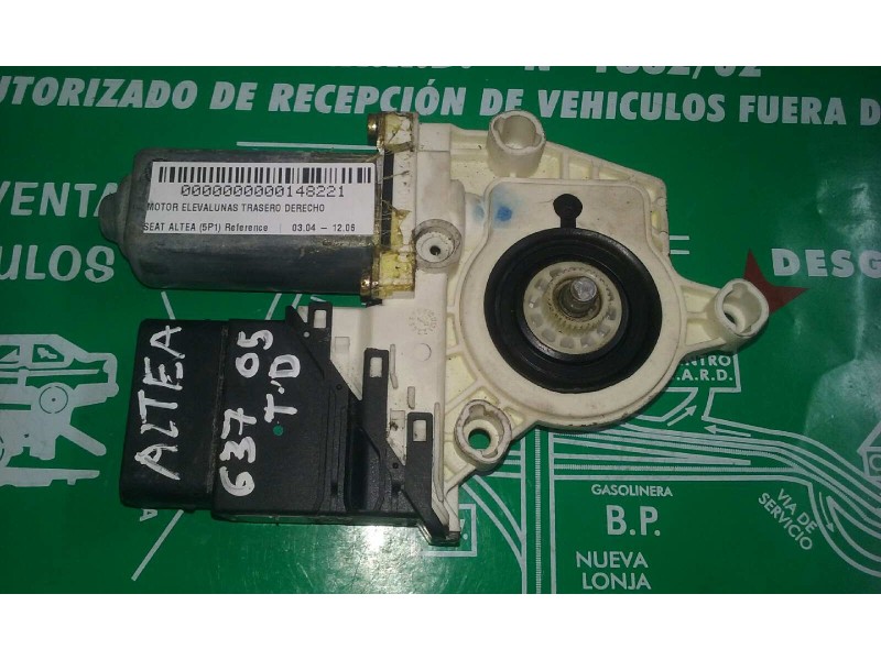 Recambio de motor elevalunas trasero derecho para seat altea (5p1) reference referencia OEM IAM 1K0959704B 5P0839402 