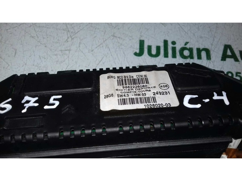 Recambio de pantalla multifuncion para citroen c4 berlina collection referencia OEM IAM 9662226080 249231 