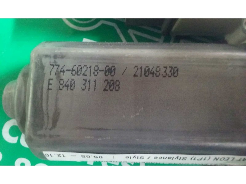 Recambio de motor elevalunas trasero derecho para seat leon (1p1) stylance / style referencia OEM IAM 1K0959704N 98360033402 S11
