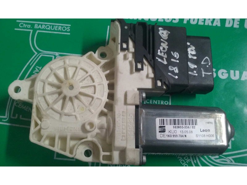 Recambio de motor elevalunas trasero derecho para seat leon (1p1) stylance / style referencia OEM IAM 1K0959704N 98360033402 S11