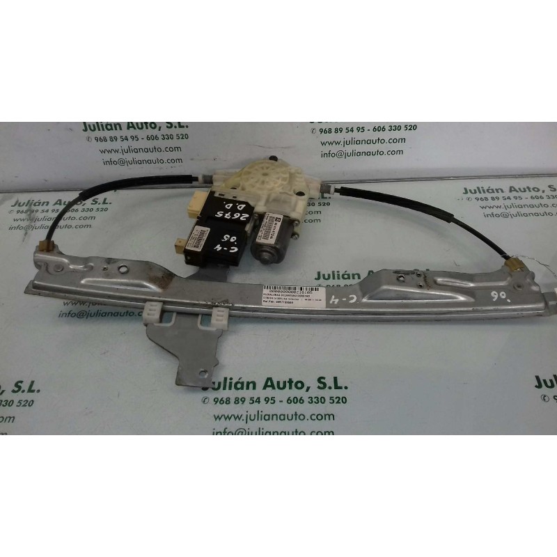 Recambio de elevalunas delantero derecho para citroen c4 berlina collection referencia OEM IAM 9657133580 9647441380 ELECTRICO